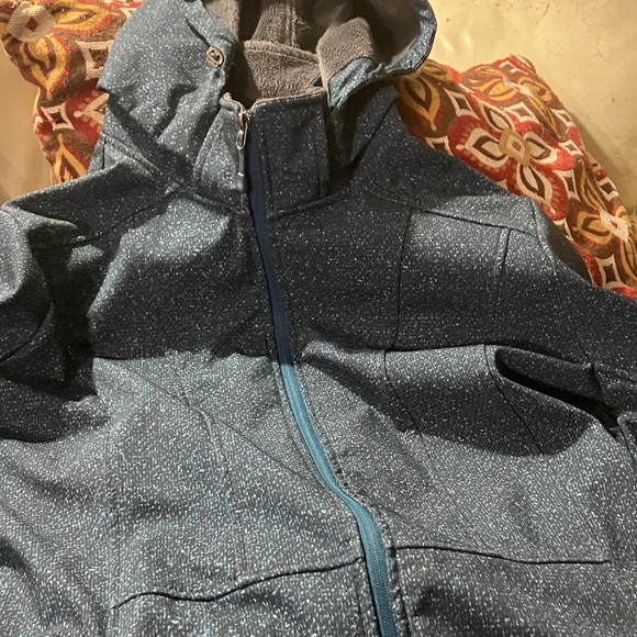 Sparkly Dark Teal Hooded Jacket - Picture 10 of 10